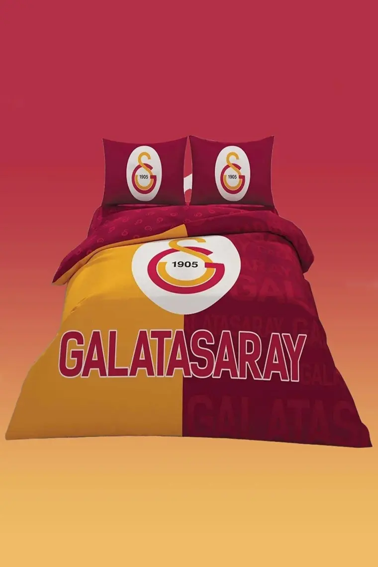 Taç Galatasaray Parçalı Logo Pamuk Nevresim Takımı 769368581782