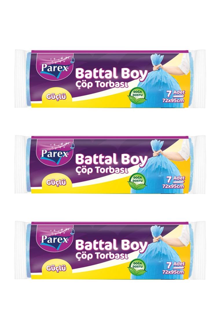 Güçlü Çöp Torbası Battal Boy 3' Lü Paket