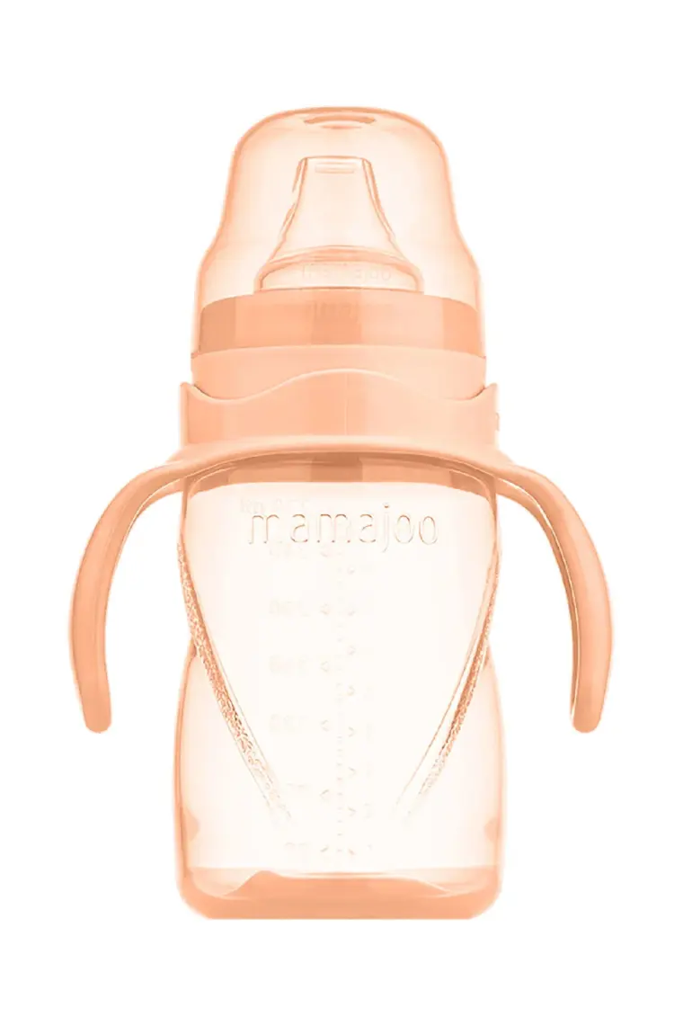 Mamajoo Damlatmaz Eğitici Kulplu Bardak, 270 ml, Powder Blush, 1 Adet