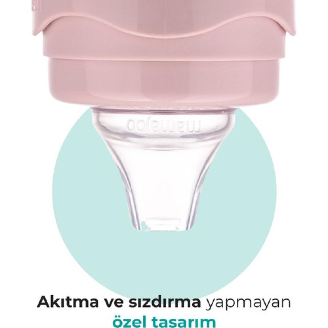 Mamajoo Damlatmaz Eğitici Kulplu Bardak, 270 ml, Powder Pink, 1 Adet