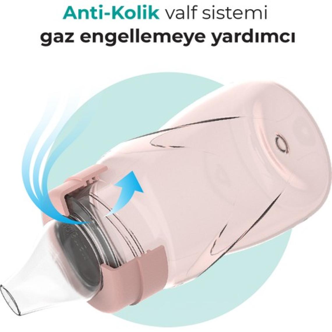 Mamajoo Damlatmaz Eğitici Kulplu Bardak, 270 ml, Powder Pink, 1 Adet