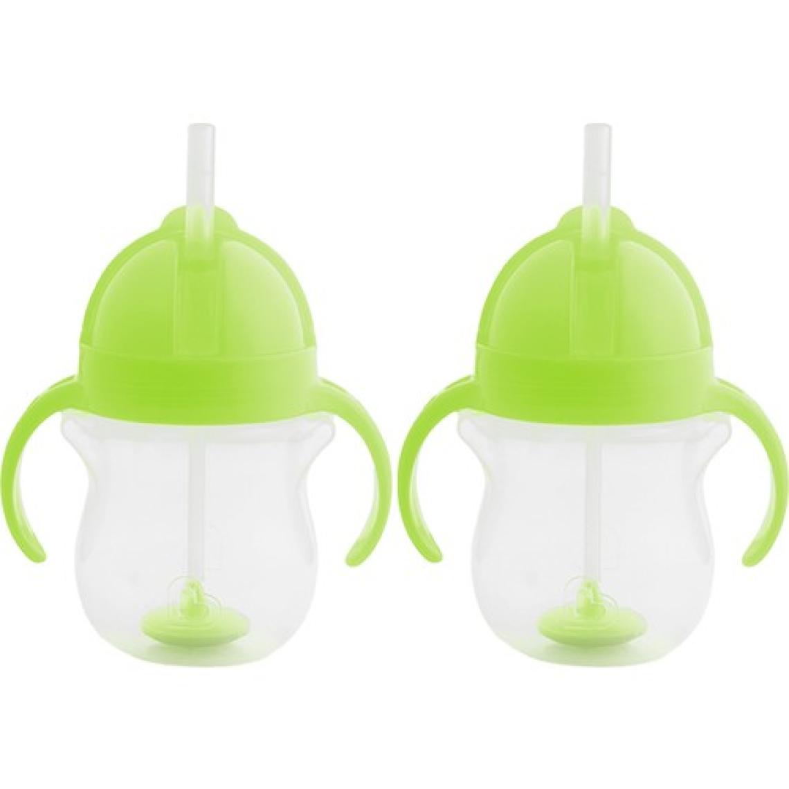 Munchkin Tıklama Kilitli Uçlu Pipetli Alıştırma Bardağı, 6AY+, 207ML, 2li Paket