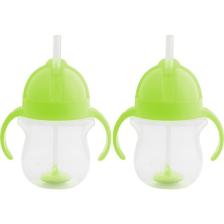 Munchkin Tıklama Kilitli Uçlu Pipetli Alıştırma Bardağı, 6AY+, 207ML, 2li Paket