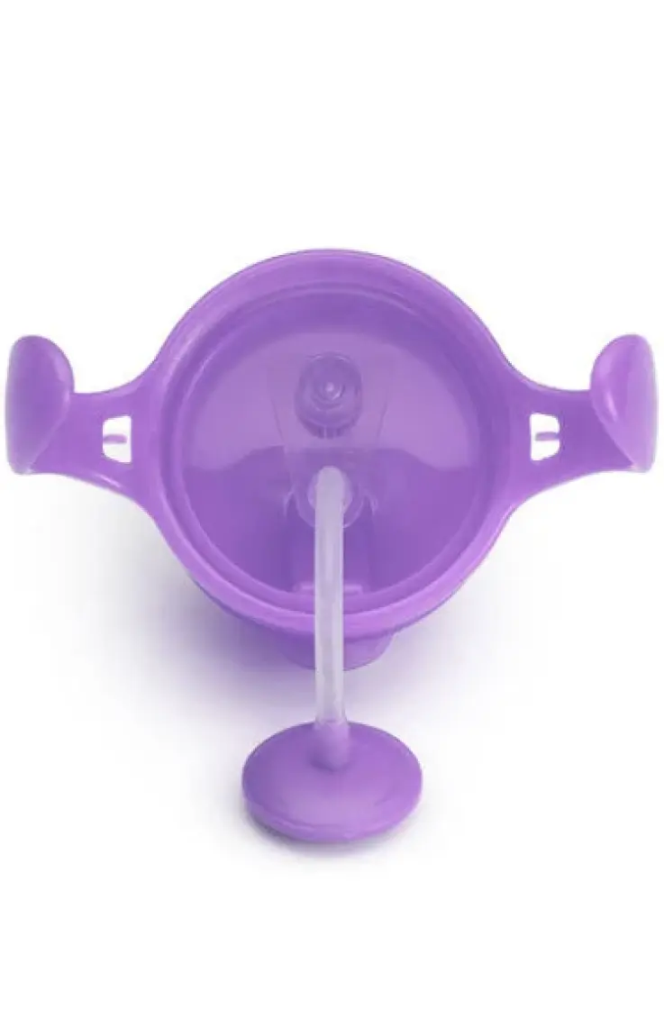Munchkin Tıklama Kilitli Uçlu Pipetli  Alıştırma Bardağı, 12AY+, 296ML, Mor, 1 Adet