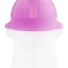 Munchkin Tıklama Kilitli Uçlu Pipetli  Alıştırma Bardağı, 12AY+, 296ML, Mor, 1 Adet
