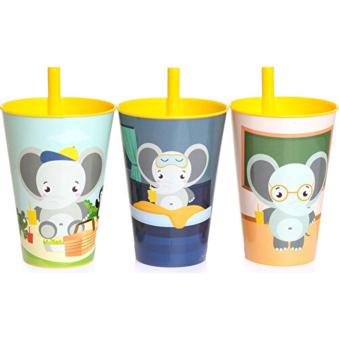 Baby Plus 3lü PP Pipetli Bardak 400 ml