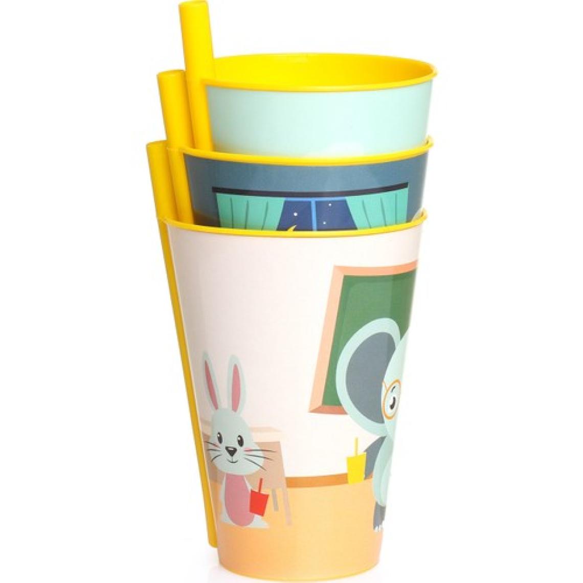 Baby Plus 3lü PP Pipetli Bardak 400 ml