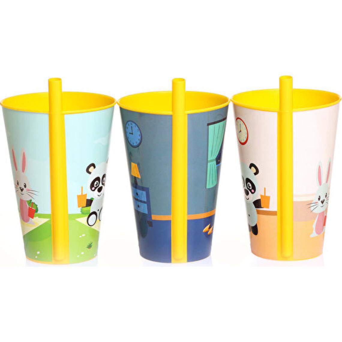 Baby Plus 3lü PP Pipetli Bardak 400 ml