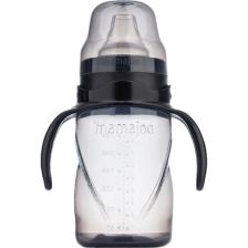 Mamajoo Damlatmaz Eğitici Kulplu Bardak, 270 ml, Siyah, 1 Adet