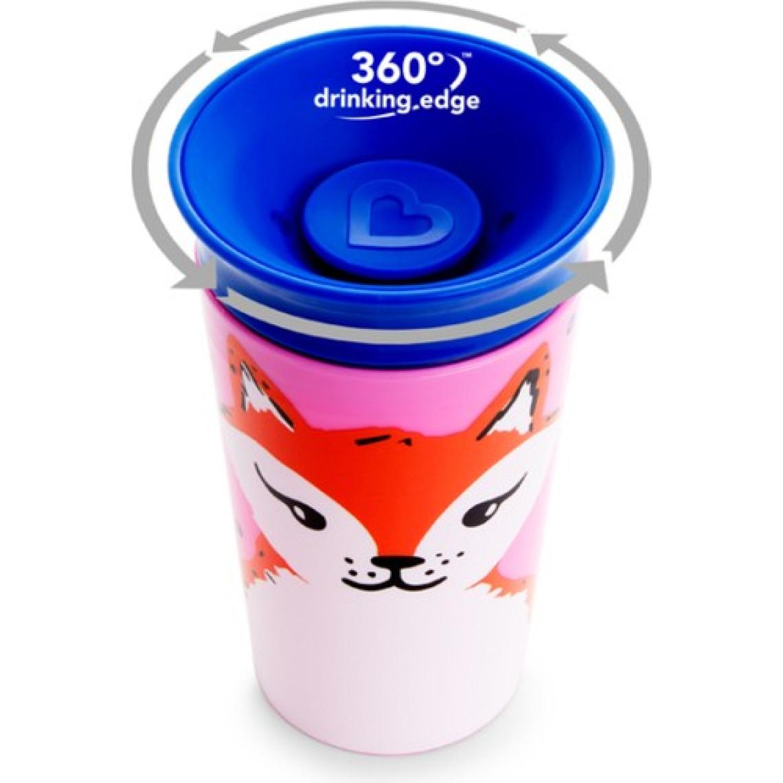 Munchkin Mucize  360° Wildlove Alıştırma Bardağı, 12AY+, 266ML, Tilki, 1 Paket