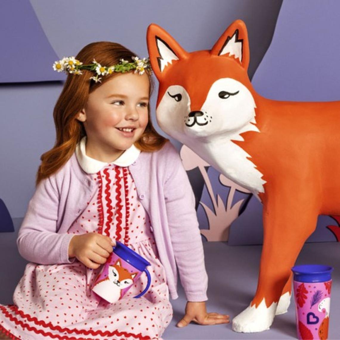 Munchkin Mucize  360° Wildlove Alıştırma Bardağı, 12AY+, 266ML, Tilki, 1 Paket