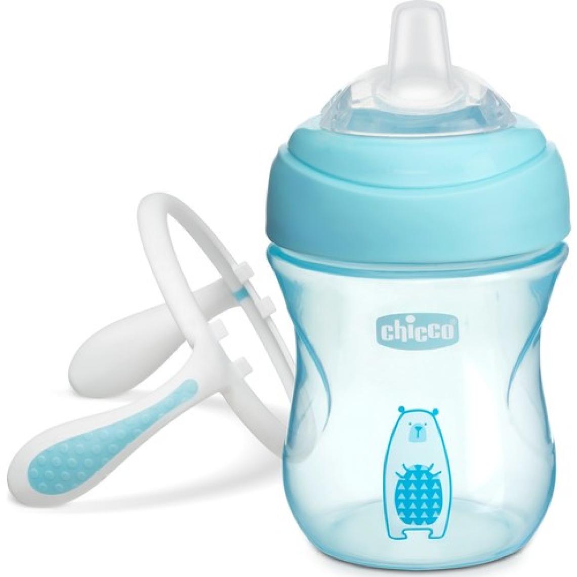 Chicco Yumuşak Uçlu Geçiş Bardağı 4 Ay+ Erkek