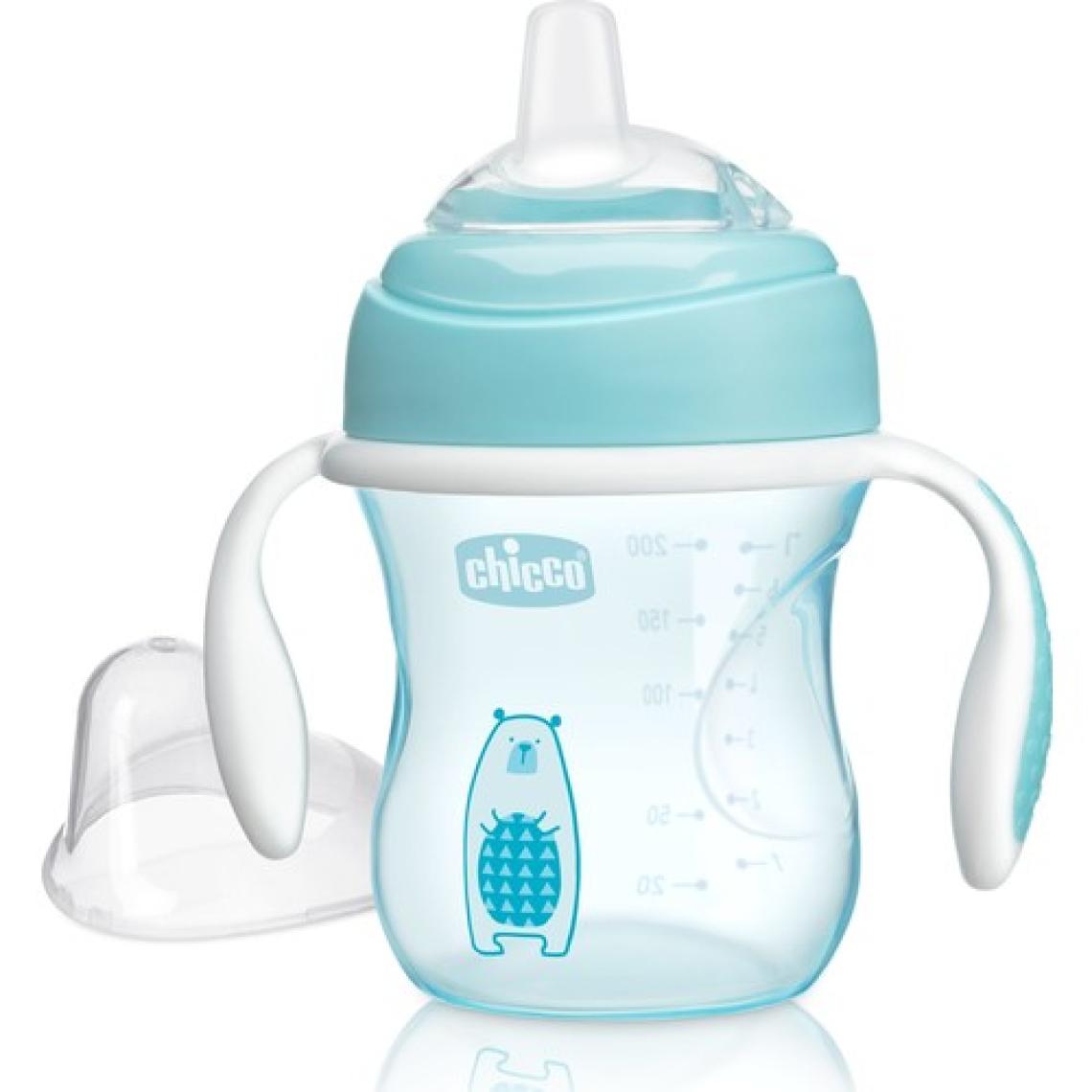Chicco Yumuşak Uçlu Geçiş Bardağı 4 Ay+ Erkek