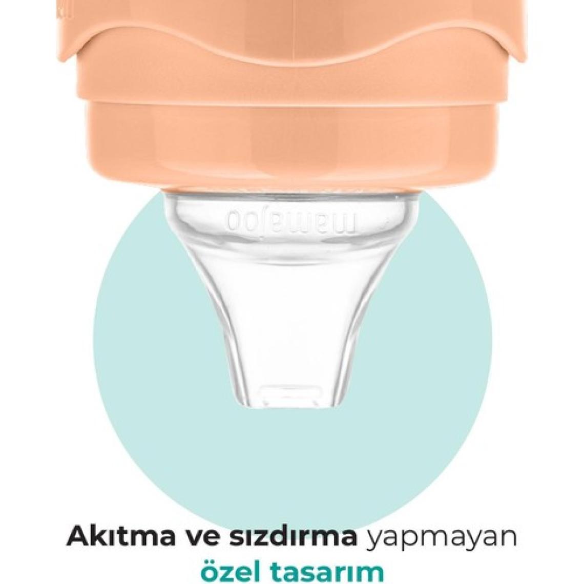Mamajoo Damlatmaz Eğitici Kulplu Bardak, 160 ml, Powder Blush, 1 Adet