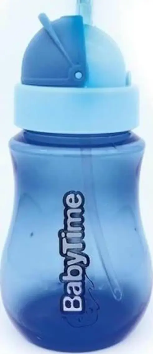Babytime Renkli Pipetli Bardak Mavi