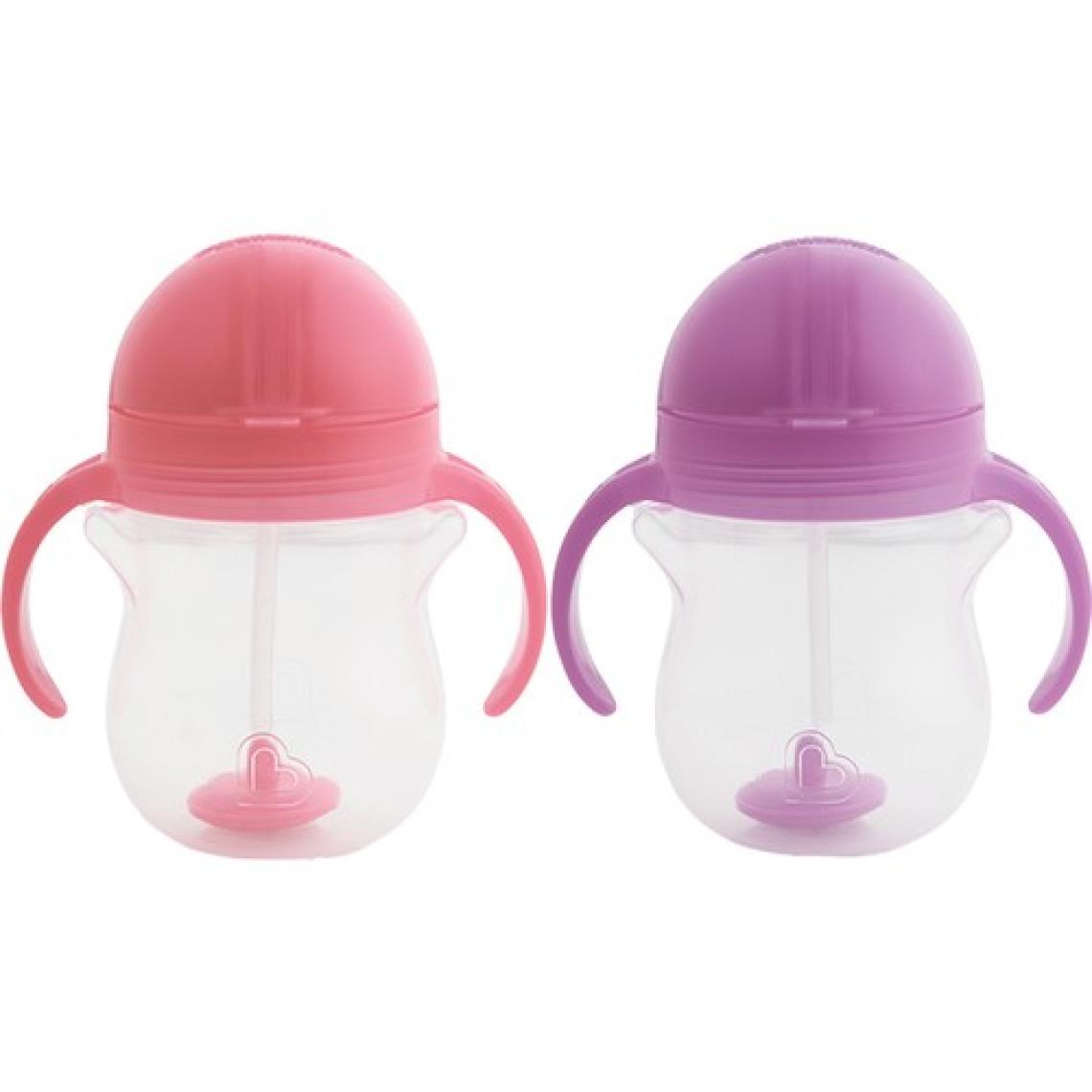 Munchkin Tıklama Kilitli Uçlu Pipetli Alıştırma BARDAĞI,6AY+,207ML,2LI Paket
