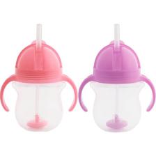 Munchkin Tıklama Kilitli Uçlu Pipetli Alıştırma BARDAĞI,6AY+,207ML,2LI Paket