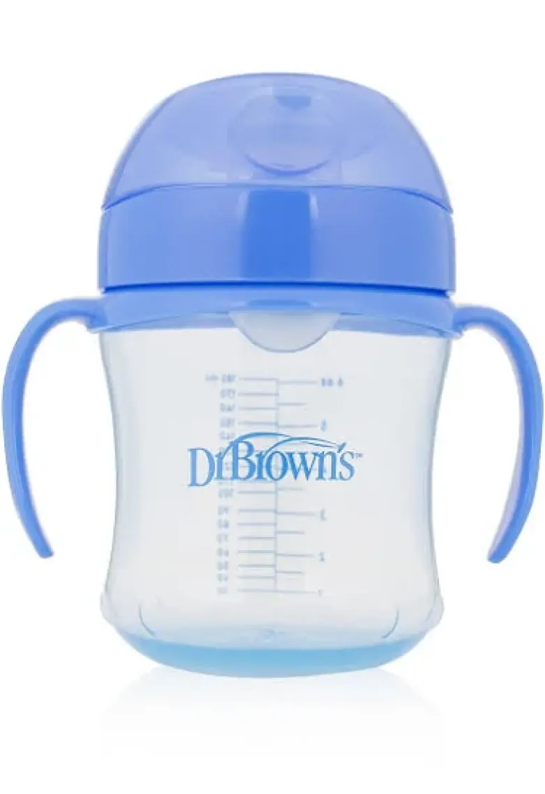Dr Brown's Silikon Uçlu Bardak 6+ Ay Mavi