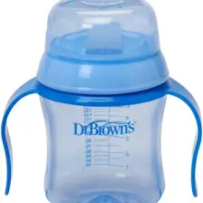 Dr Brown's Silikon Uçlu Bardak 6+ Ay Mavi