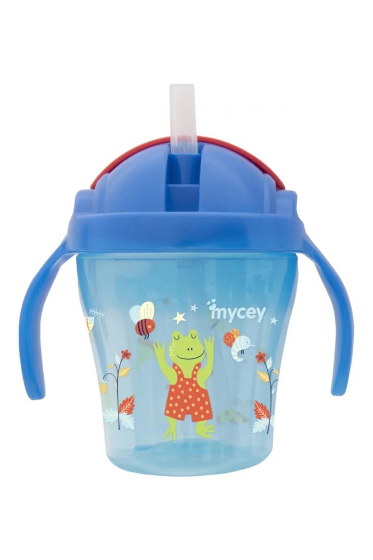 Mycey Pipetli Bardak 200 ml Mavi