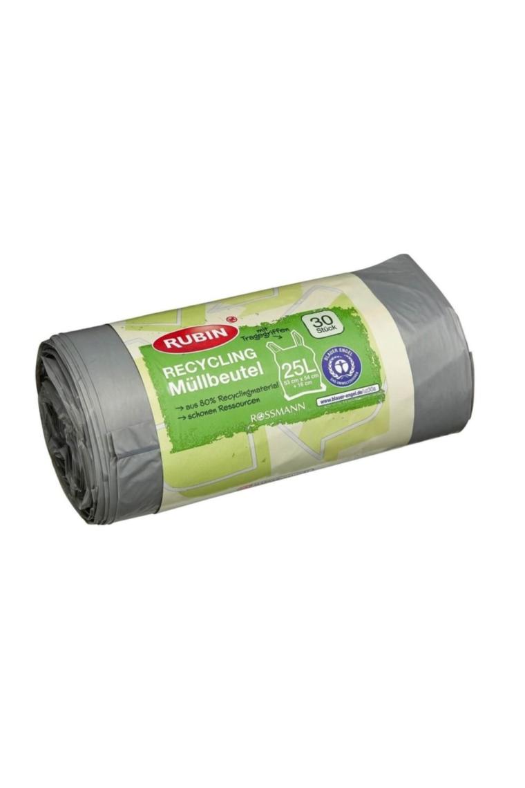 Çöp Torbası 53x54x16 Kulplu 25 Litre 30'lu