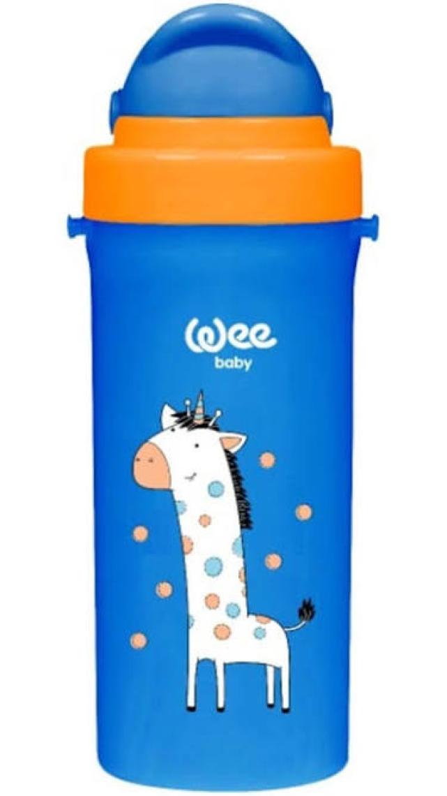Wee Baby 300 ml Pipetli Alıştırma Bardağı - 6+ Ay Bebekler İçin Dayanıklı, Sızdırmaz ve Kolayca Temizlenebilir Mor