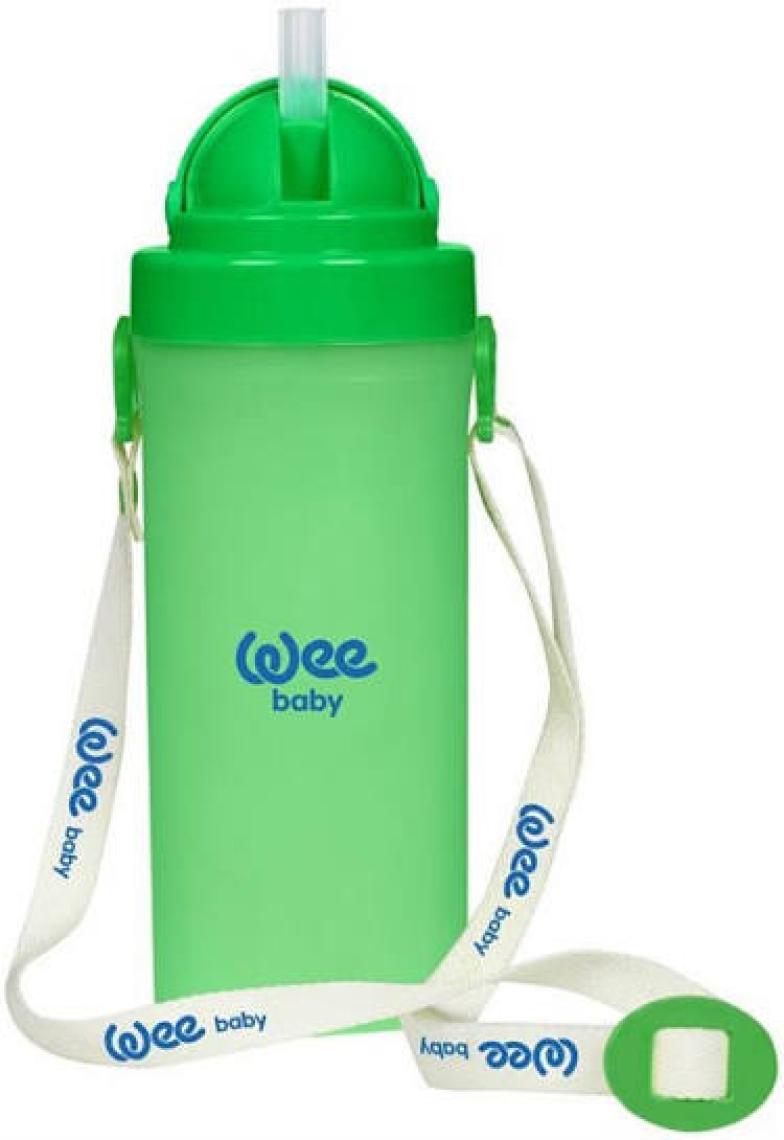 Wee Baby 300 ml Pipetli Alıştırma Bardağı - 6+ Ay Bebekler İçin Dayanıklı, Sızdırmaz ve Kolayca Temizlenebilir Mor