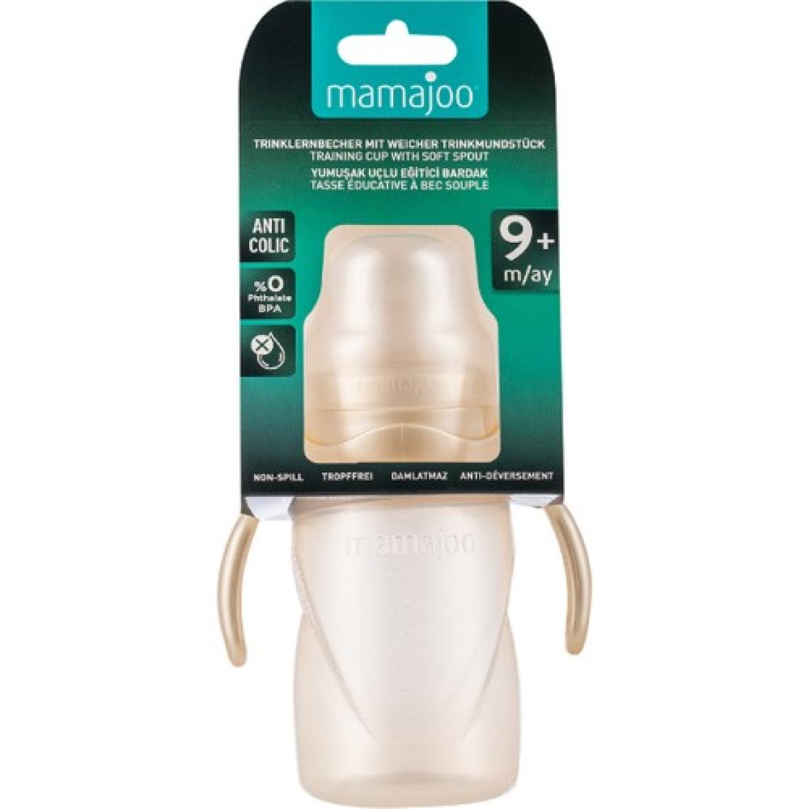 Mamajoo Damlatmaz Eğitici Kulplu Bardak, 270 ml, Pearl, 1 Adet