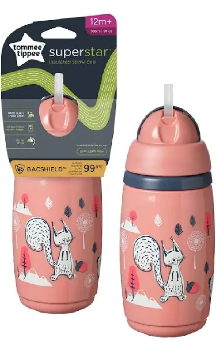 Tommee Tippee Tommee Tippee ısı Yalıtımlı Pipetli Bardak 260 ml - Pembe