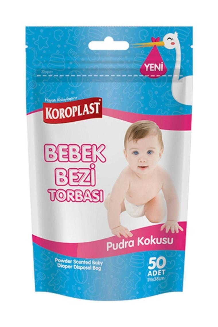 Bebek Bezi Torbası Pudra Kokulu 50'li