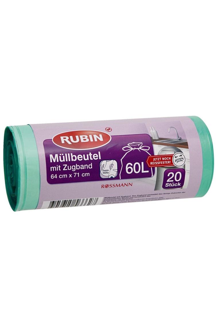Çöp Torbası İpli - 60 Litre 64x71 Cm 20 Adet