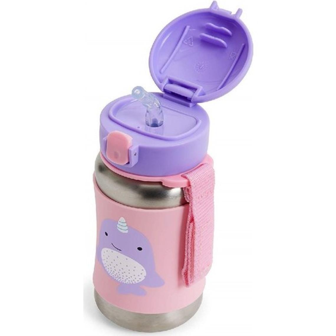 Skip Hop Zoo Narwhal Paslanmaz Pipetli Çelik Suluk