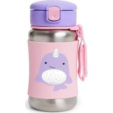 Skip Hop Zoo Narwhal Paslanmaz Pipetli Çelik Suluk