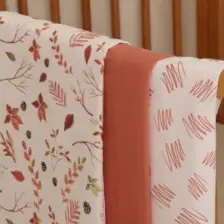 - 3'lü Müslin Örtü Seti -%100 Doğal Pamuk - Turuncu