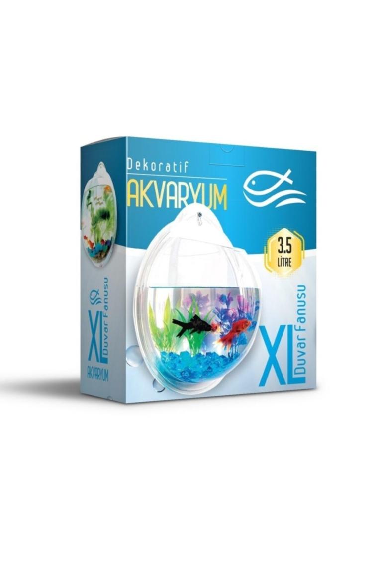 Dekoratif Duvar Akvaryumu Xlarge 3,5 Litre 29 Cm