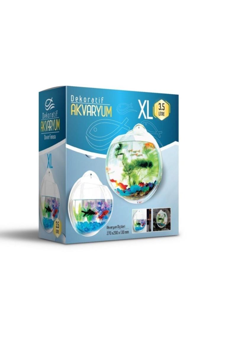Dekoratif Duvar Akvaryumu Xlarge 3,5 Litre 29 Cm