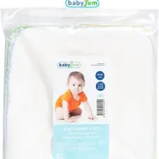 Babyjem 10'Lu Penye Ağız Bezi Beyaz 20*20