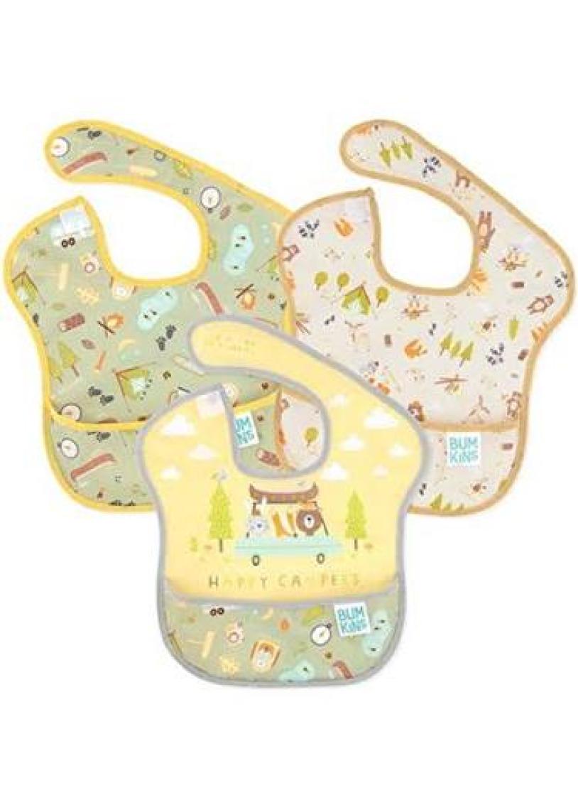 Bumkins Superbib Önlük - 3lü Paket Happy Campers