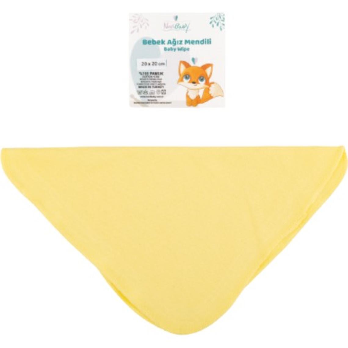 Novibaby 6’lı Bebek Ağız Mendili – Sunrise - Salya Mendili Ağız Silme Mendili 100% Pamuk 20X20CM