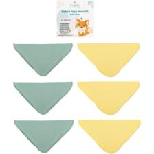 Novibaby 6’lı Bebek Ağız Mendili – Sunrise - Salya Mendili Ağız Silme Mendili 100% Pamuk 20X20CM