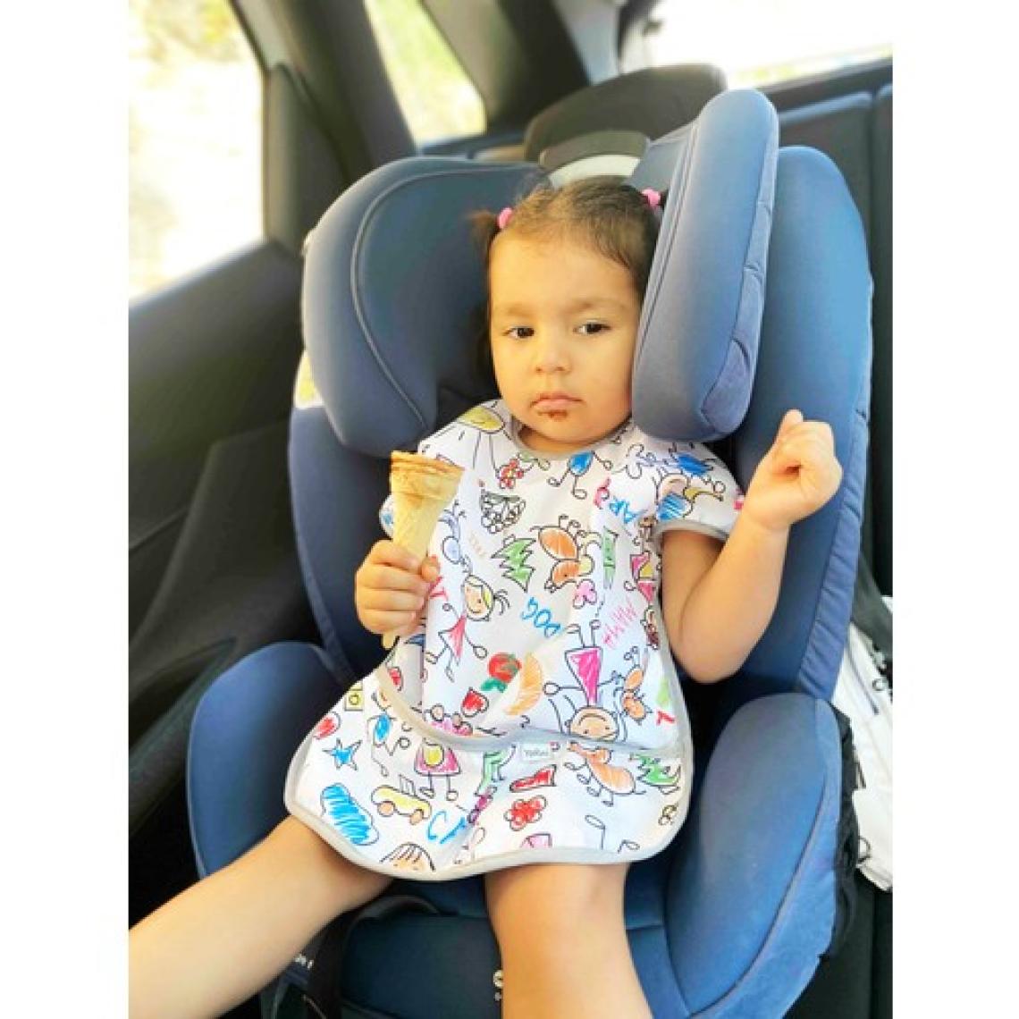 Yorni Su Geçirmez Cırtlı Cepli Yarım Kollu Bebek/çocuk Mama Önlüğü 1-3 Yaş