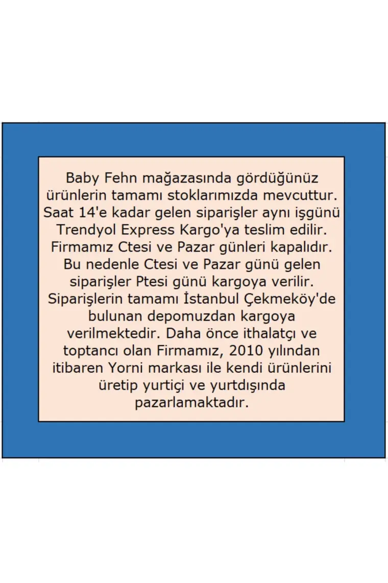 Yorni , 3-24ay, Zoo Sızdırmaz, Cepli ve Boyundan Cırtlı Bebek Mama Önlüğü, Önlük