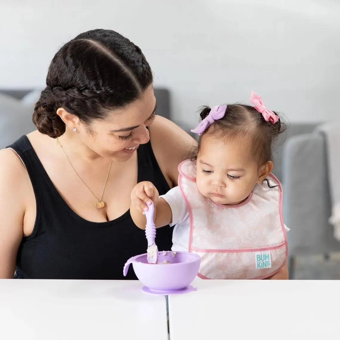 Bumkins Başlangıç Önlüğü (3-9 Ay) 2li Paket - Love You Bunches