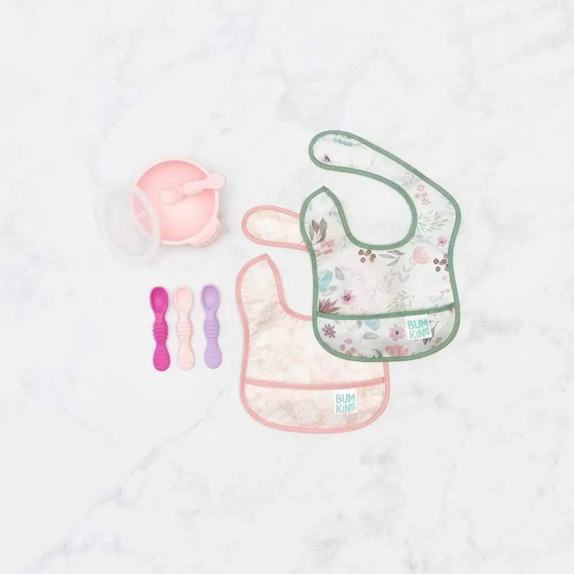 Bumkins Başlangıç Önlüğü (3-9 Ay) 2li Paket - Love You Bunches