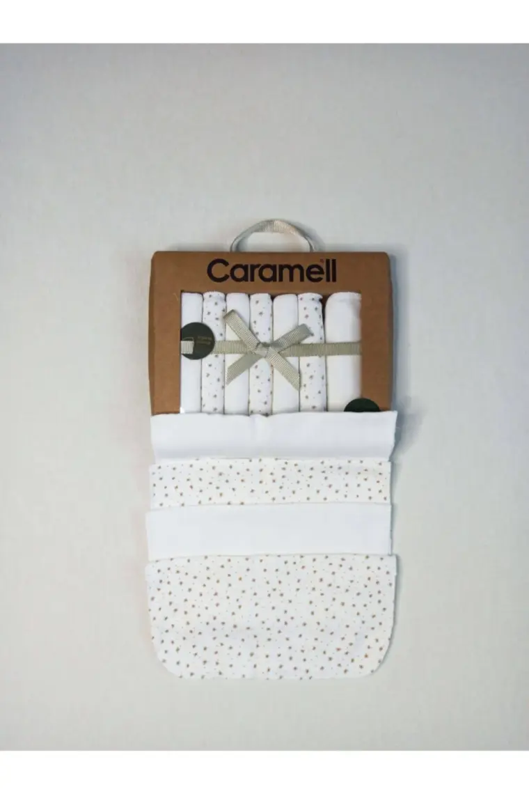 Caramell Organik 7'li Bebek Ağız Mendili 7597
