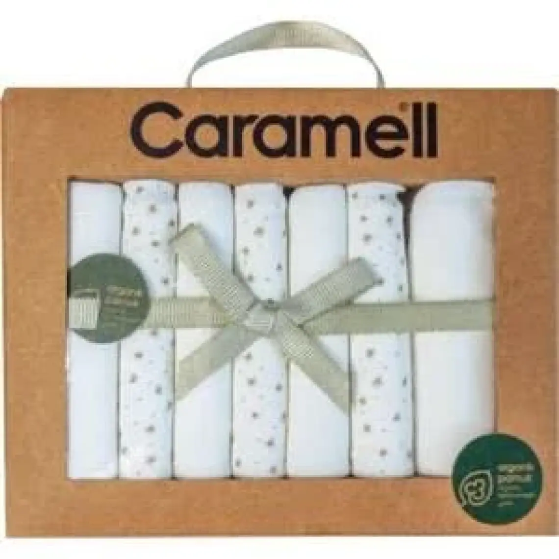 Caramell Organik 7'li Bebek Ağız Mendili 7597