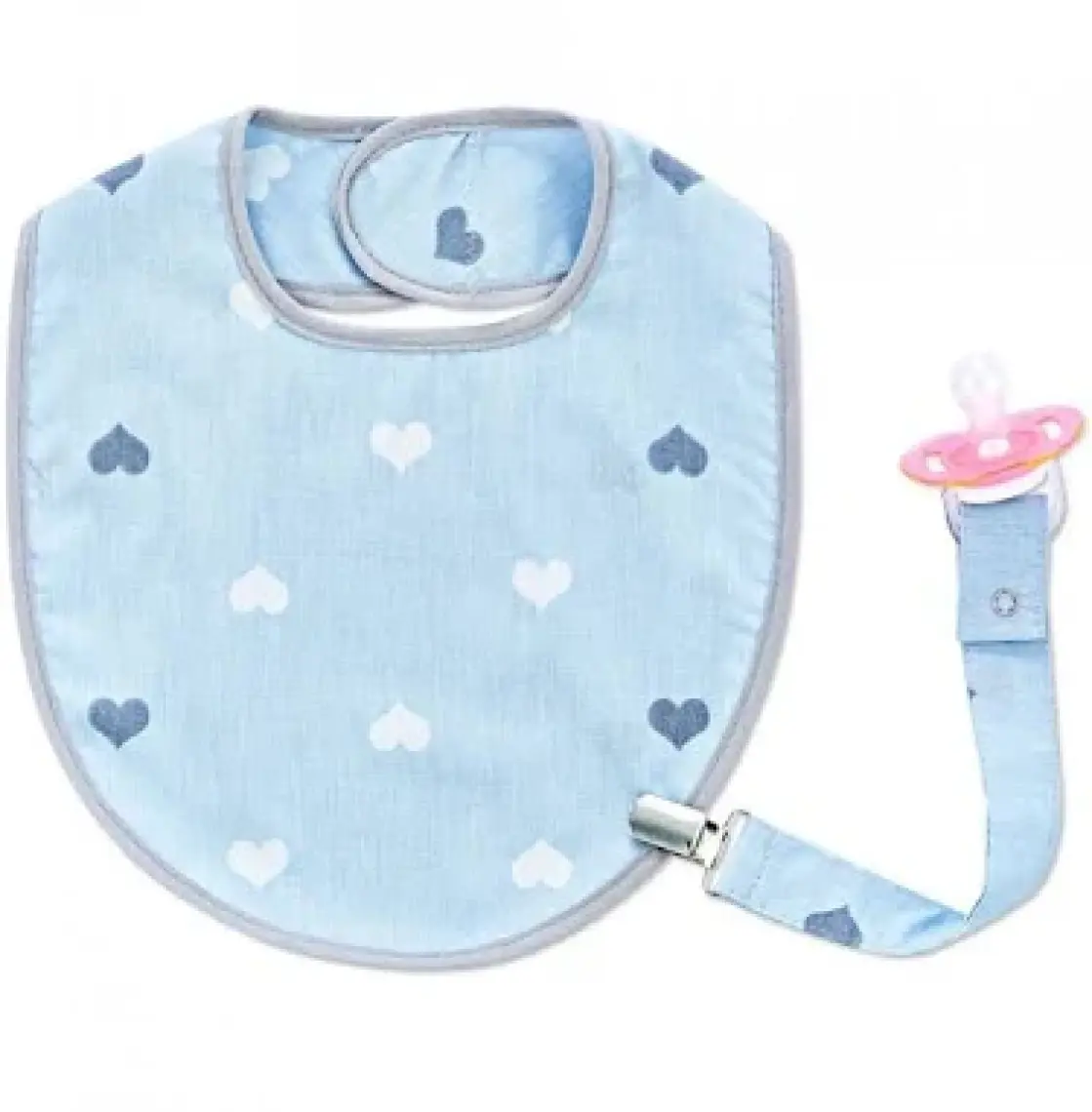 Baby Jem Emzik Askılı Mama Önlüğü Pembe Taç