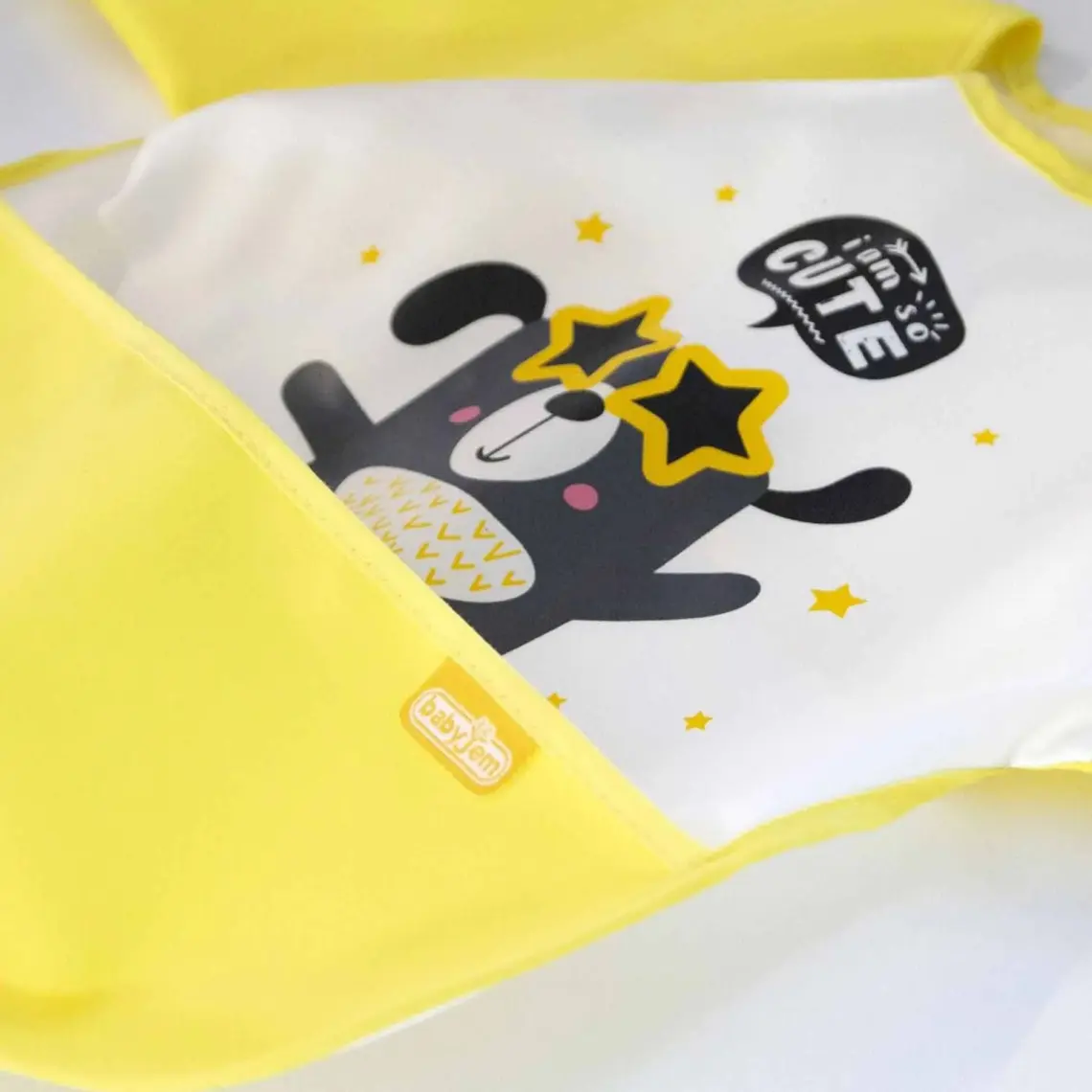 Babyjem Poli Muşamba Kollu Önlük Sarı