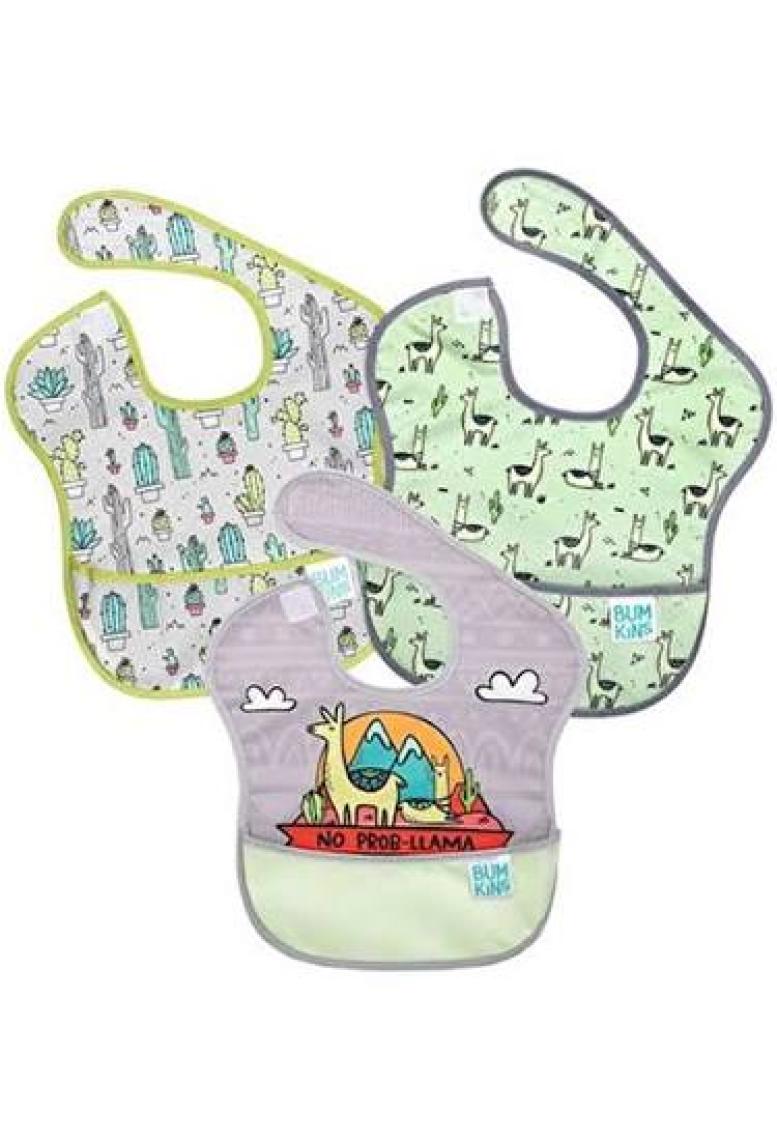 Bumkins Superbib Önlük 3'lü Paket - Lama Pack