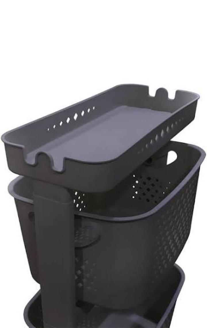 Titiz Plastik Kat Kat Sepet Organizeri No:4 Antrasit TP-750S FMA553498
